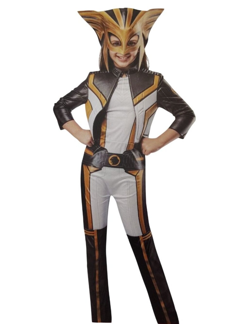 Hawkgirl DC Comics Girls Costume Large 10 12 Jumpsuit Headpiece Rubies New